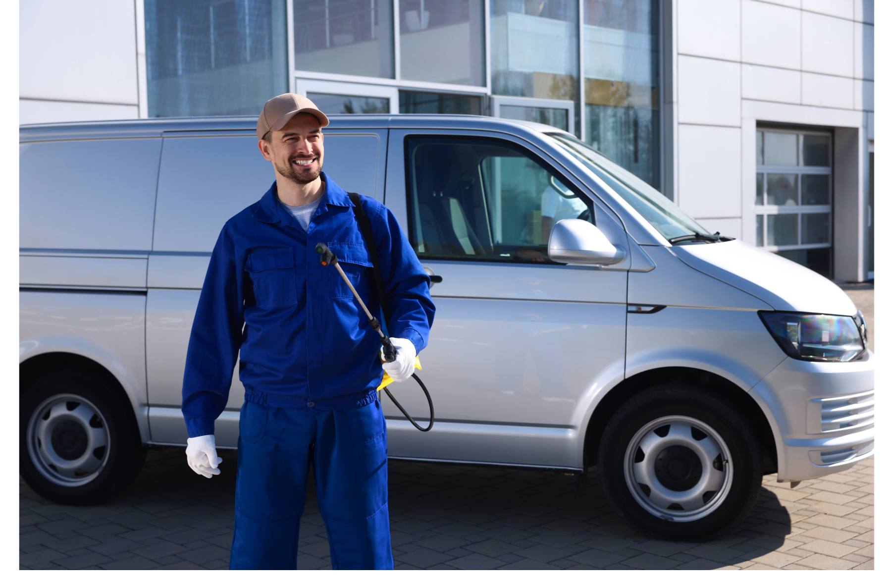 Photo: a licensed technician prepping equipment before a service call